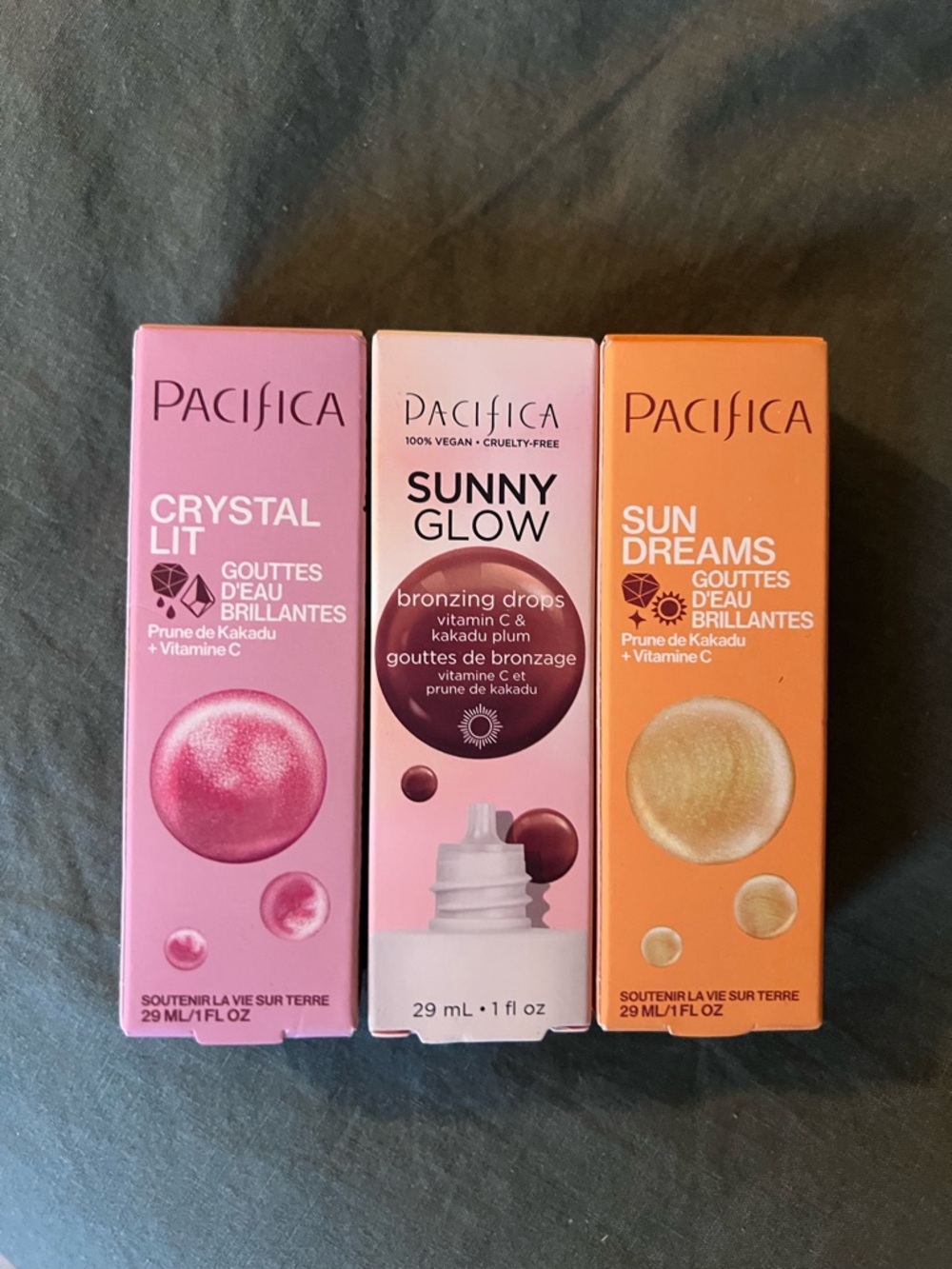 3/$50 ✨ —Pacifica Blush, Brightening and Bronzing Facial Drops Trio
